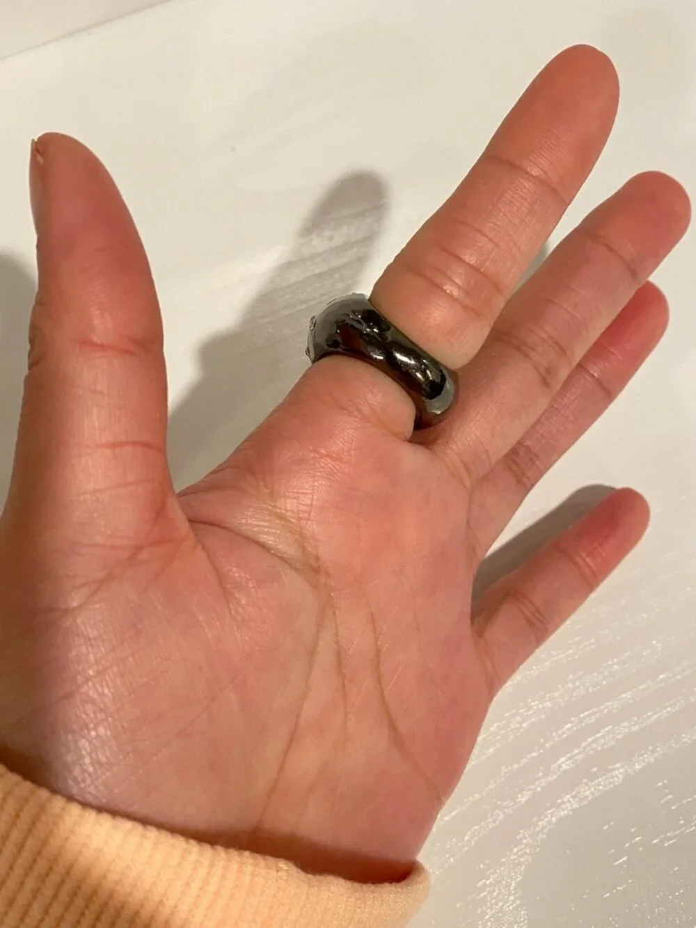 Gray Rhinestone Ring - Picture 3 of 3